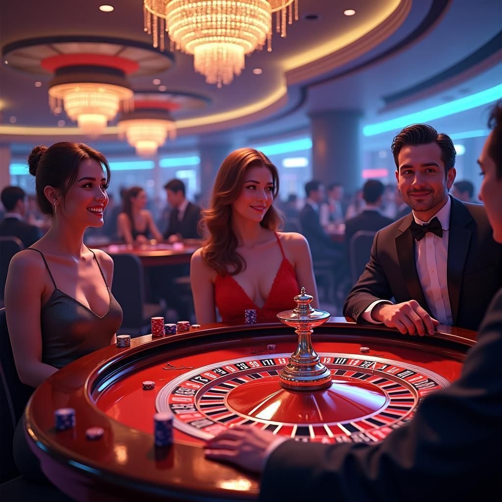 Pengguna membaca detail bonus melalui ponsel